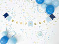 Party-Dekorationsset "Baby Shower" blau 35tlg PartyDeco