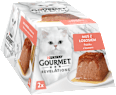 Revelations paštika pro kočky s lososem a omáčkou 2x57g PURINA GOURMET