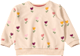 Sweatshirt mit Tulpen-Muster, beige, Gr. 116 ALANA