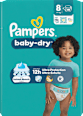 Windeln Gr. 8 XL (17+ kg)  Pampers baby-dry