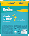 Feuchttücher Fresh & Clean (4x80 St) Pampers