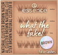 Künstliche Wimpern Set What The Fake! 05 Natural Cluster Brown essence