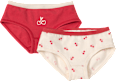 Slips mit Kirschen-Muster, rot + weiß, Gr. 86/92 ALANA