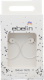 Okrogli uhani, srebro 925 ebelin