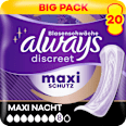 discreet Einlagen Inkontinenz Maxi Nacht, Big Pack always