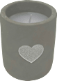 Kerze in Betontopf "Herz"  Dekorieren & Einrichten