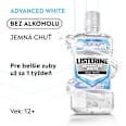 Ústna voda Advanced White Mild Taste Spearmint Listerine