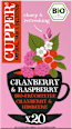 Früchtetee mit Cranberry & Himbeere (20 Beutel) Cupper