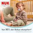 Schnuller First Choice Classic Day & Night Silikon, blau, 18-36 Monate   NUK