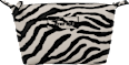 Kosmetiktasche Zebra creme/schwarz manòu
