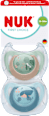 Schnuller First Choice Silikon, grün/blau, 18-36 Monate NUK