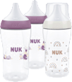 Geschenkset Babyflaschen Perfect Match lila/weiß 3tlg, 260 ml NUK