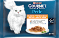 Nassfutter Katze Perle Erlesene Streifen Fisch- & Fleischvariation Purina Gourmet