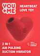Heartbeat Love Toy sací vibrátor 2 v 1 you&me