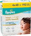 Feuchttücher aqua soft touch (4x48 St) Pampers