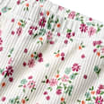 Leggings mit Ripp-Struktur & Blumen-Muster, weiß & rosa, Gr. 116 ALANA