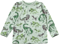 Langarmshirt Pro Climate mit Dino-Muster, grün, Gr. 122 ALANA