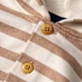 Sweatshirt mit Kapuze & Ringel-Muster, beige & braun, Gr. 110 ALANA
