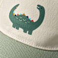 Basecap mit Dino-Motiv, beige +grün, Gr. 54/55 PUSBLU