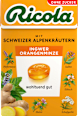 Bonbons Schweizer Alpenkräuter Ingwer Orangenminze zuckerfrei Ricola
