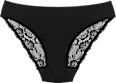 Periodenunterwäsche Spitze Brief schwarz, Gr. M snuggs