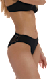 Periodenunterwäsche Spitze Brief schwarz, Gr. M snuggs