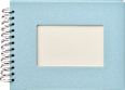 Profialbum 23x18 hellblau weiße Seiten Paradies