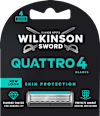 Nadomestne britvice Quattro 4 WILKINSON SWORD