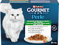 Nassfutter Katze Perle Erlesene Streifen in Soße mit Gemüse Purina Gourmet