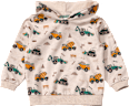 Sweatshirt mit Kapuze & Baustellen-Muster, beige, Gr. 92 ALANA
