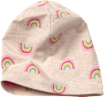 Beanie mit Regenbogen-Muster, beige, Gr. 54/55 ALANA