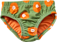 Schwimmwindel mit Löwen-Muster, grün + orange, Gr. 86/92 PUSBLU