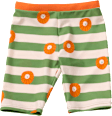 UV Badehose mit Löwen-Muster, grün & orange, Gr. 122/128 PUSBLU