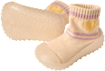 Abenteuer Socken, beige + lila, Gr. 23/24 PUSBLU