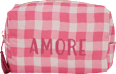 Kosmetiktasche pink kariert "Amore"  Soapland