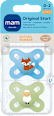 Schnuller Original Start Kautschuk, blau/grün, 0-2 Monate  mam