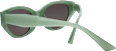 Sonnenbrille Erwachsene grünes Gestell, cateye Look SUNDANCE