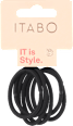 Čvrste gumice za kosu – crne ITABO