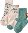 Socken mit Dino-Muster, beige + grün, Gr. 27/29 ALANA