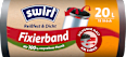 Müllbeutel 20 l Fixierband mit 100 % recyceltem Plastik Swirl