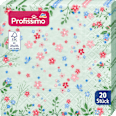 Cocktailservietten "Blumenwiese" (25x25 cm) Profissimo