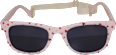 Sonnenbrille Kids rosa mit roten Herzen SUNDANCE