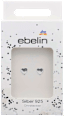 Uhani v obliki srca, srebro 925 ebelin