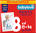 Hlačne plenice, velikost 8 (19+ kg) - mesečno pakiranje babylove