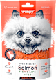 Przysmak dla psa pieczone kawałki łososia wanpy