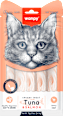 Kremowy przysmak dla kota, tuńczyk i łosoś, 5 sztuk wanpy
