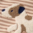Langarmshirt mit Bouclé-Hund-Applikation, braun, Gr. 86 ALANA