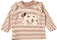 Langarmshirt mit Bouclé-Hund-Applikation, braun, Gr. 80 ALANA