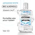 Ústna voda Advanced White Mild Taste Spearmint Listerine