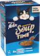 Soup Original pro kočky s treskou, platýsem, tuňákem 6x48 g Felix